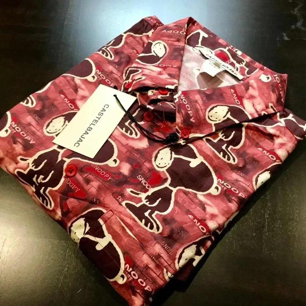 Rare Vintage Castelbajac Men Peanuts Snoopy Shirt